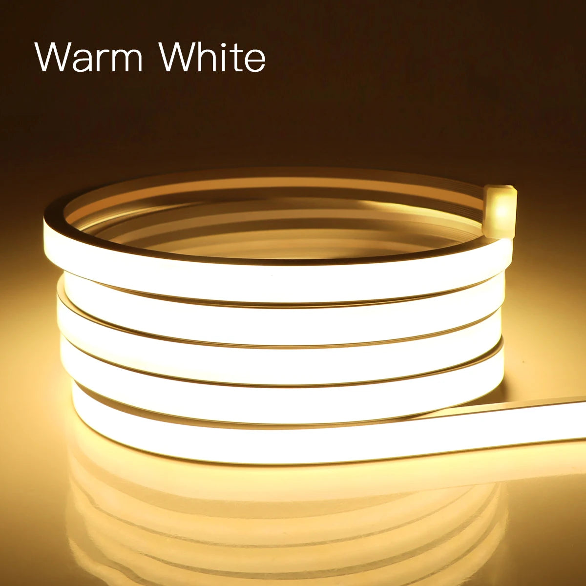 ruban led blanc moderne minimaliste interrupteur tactile adaptateur secteur clips fixation