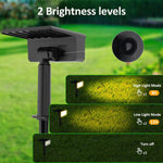 lampe solaire moderne noire ip65 étanche extérieure jardin cour voie led rechargeable