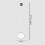 luminaire suspension pendentif boules verre doré transparent intérieur salon chambre decoration led neutre