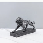 statue lion noir moderne minimaliste aspect vieilli décoration erotique ambiance