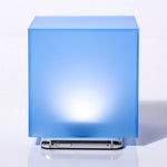 cube exposition acrylique mat support rangement accessoires collection objet déco carré transparent réutilisable