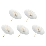 parapluie traditionnel blanc sans motif opacité vintage poignée bois résistant soleil