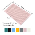 tapis bar silicone perforé moderne noir gris rose blanc perforations respectueux environnement