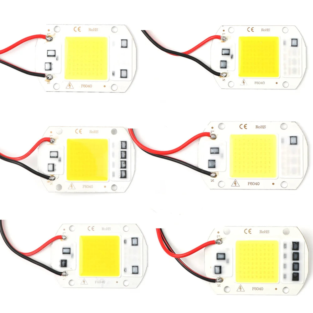 module led 20w 30w 50w blanc full spectrum adhésif câbles noirs rouges moderne éclairage