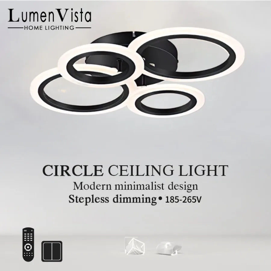 lampe led moderne minimaliste blanc intensité réglable télécommande chambre salon
