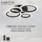 lampe led moderne minimaliste blanc intensité réglable télécommande chambre salon