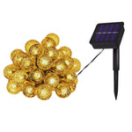 guirlande lumineuse solaire led multicolore 5m 20leds extérieure décoration jardin festive