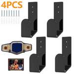 supports muraux ceintures championnat noir or plusieurs trophées boxe sportifs