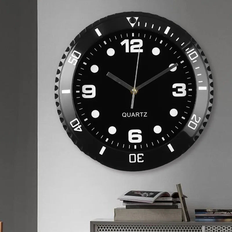 horloge murale moderne quartz aiguille vert noir bleu salon chambre