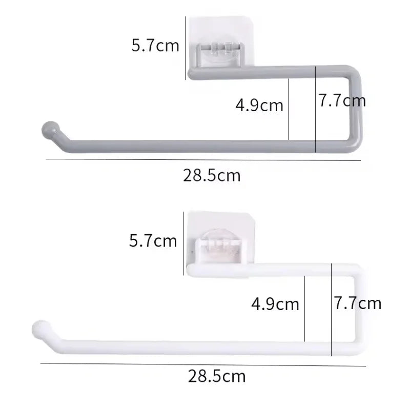 porte serviettes mural adhésif moderne blanc texture marbrée salle bain cuisine support accessoire fixe