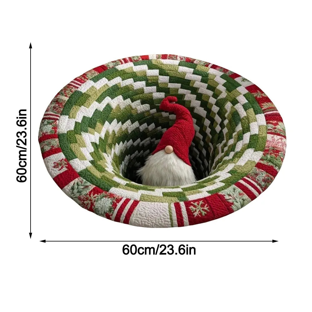 tapis rouge noël décoration père noël squelette motifs festifs maison chambre