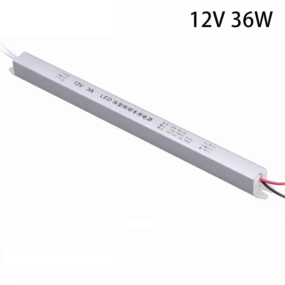 alimentation led 12v 24v 18w 36w 48w câbles blanc moderne sans fixation