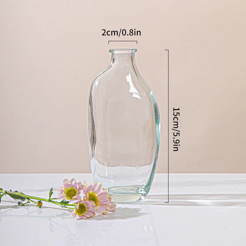 vases transparents modernes marron bleu texture ombre décoration table