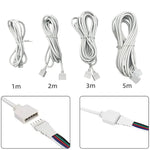 câble extension led blanc pin adaptateur connecteur rgb rgbw cct moderne