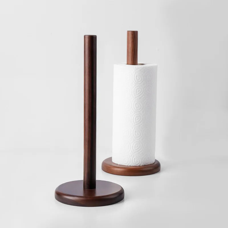 porte serviettes bois marron moderne minimaliste cuisine objet decoratif serviette blanche motifs