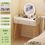 maquillage blanc moderne tiroirs chaise miroir lampe cosmétiques