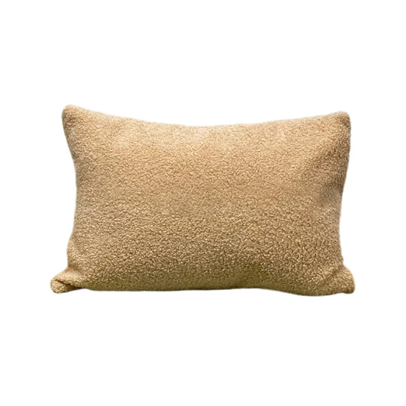 housse coussin velours blanc moderne 30x50cm lit décoration voiture beige coffee light blue pink