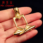 figurines decoratives bronze doré abstrait moderne minimalistes ornement decoration maison