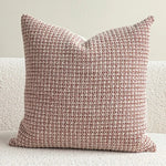 coussins décoratifs modernes motif géométrique beige gris noir rouge polyester