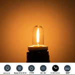 ampoules led filament doré edison transparentes 2700k 25000h e12 e14 110v 220v blanc chaud