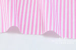 tissu coton biodegradable sergé rayures fruitées orange rose bleu jaune noir moderne bricolage couture