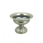 vases fleurs or blanc relief métal classique décoration table rond élégants large