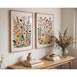 affiches murales toile fleurées modernes sans cadre 30x40cm 40x60cm combinaison floral détaillé minimaliste