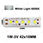 bande led blanche 42mm moderne 3v 300ma 2835 smd 10pcs opaque