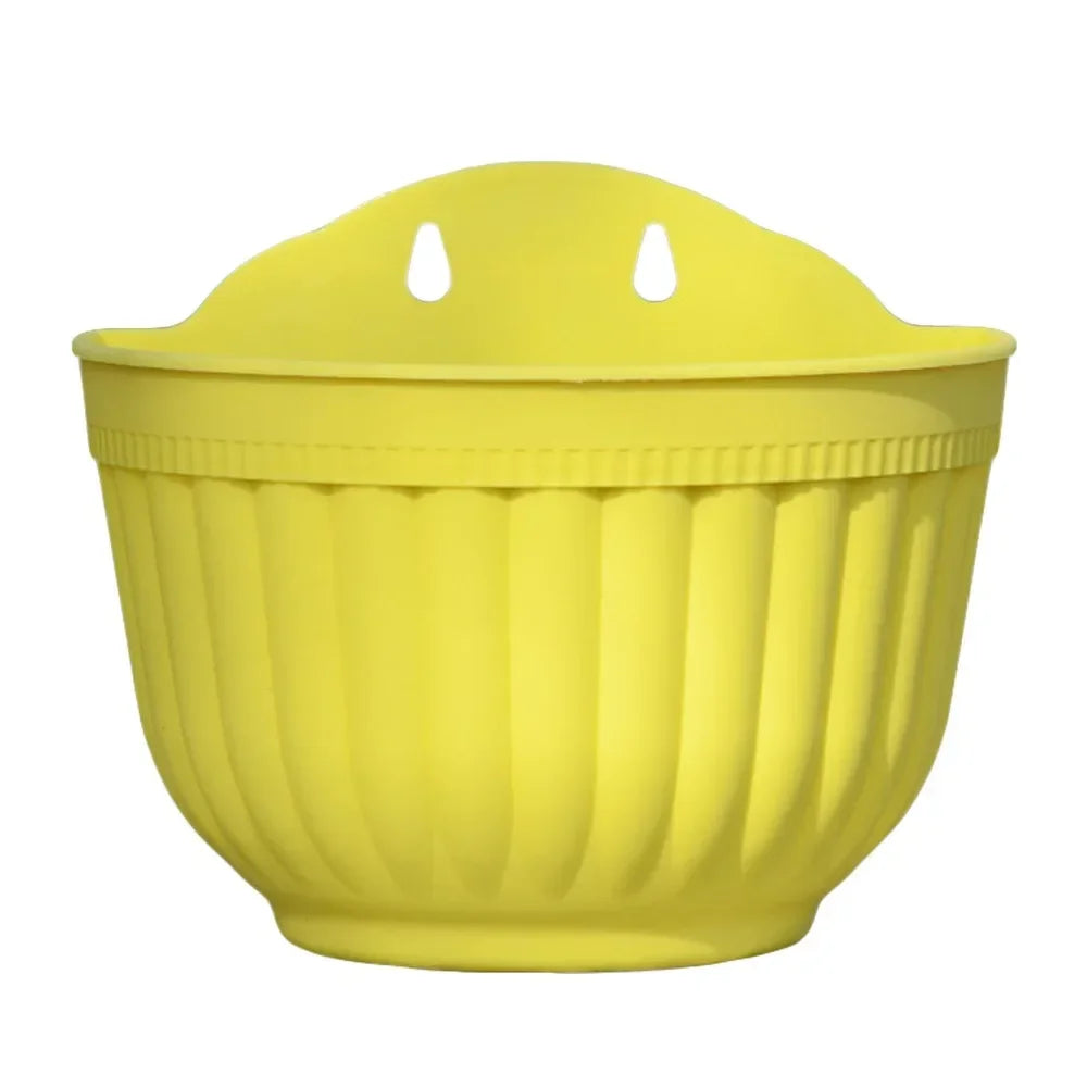 cache pot mural moderne rayures verticales bleu rose blanc orange violet jaune oeilletsintérieurextérieur