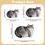 tapis chat imprimé 2d moderne gris noir blanc antidérapant polyester intérieur salon chambre cuisine