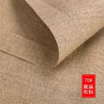 tissu jute rustique beige clair tissé grossier antidérapant textile naturel occasion bricolage simple