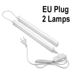 lampe led moderne blanc sans ombre interrupteur alu câble prise 290mm longueur