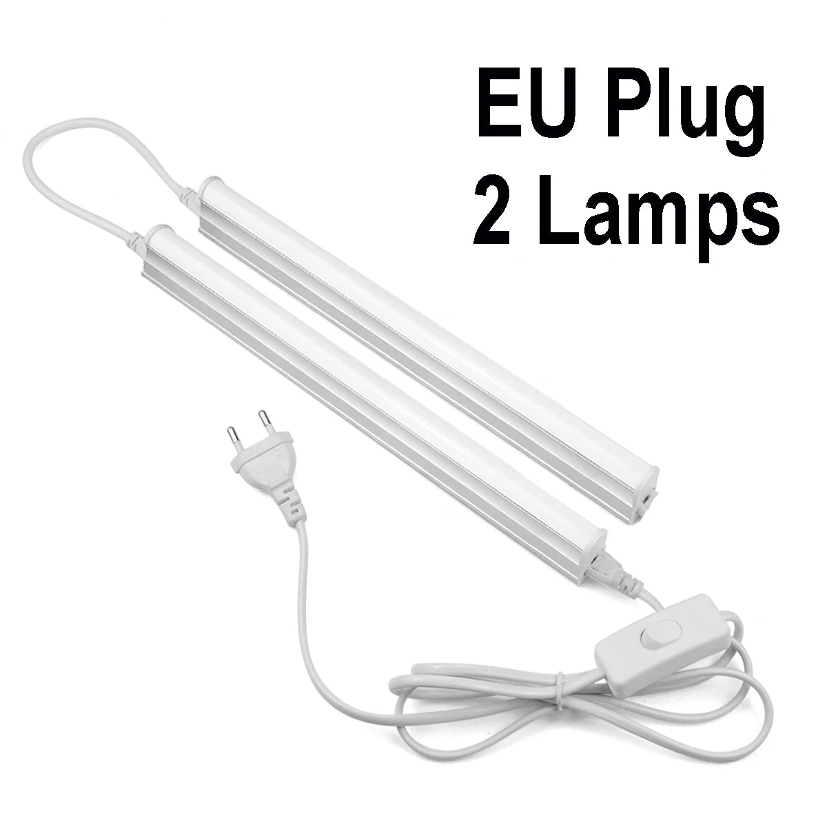 lampe led moderne blanc sans ombre interrupteur alu câble prise 290mm longueur