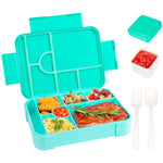 boîte lunch bento rectangulaire compartimentée étanche poignées motifs licornes enfant