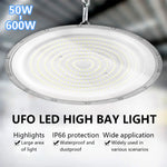 éclairage industriel led ufo haute baie blanc moderne 50w 600w ac85265v