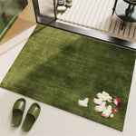 tapis sol antidérapant diatomée imperméable dessin animé moutons train pandas éléphants canards vert salon