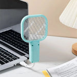raquette anti moustiques rechargeable usb rose bleu noir blanc moderne pratique
