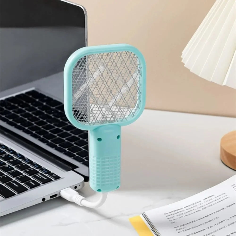 raquette anti moustiques rechargeable usb rose bleu noir blanc moderne pratique