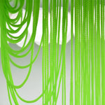 franges polyester 20cm large bleu vert orange tissu moderne décoration vêtement craft