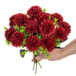 décoration intérieure bouquet fleurs artificielles soie mariage automne anniversaire moderne orange jaune rouge