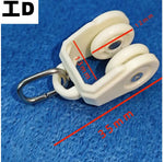 pulley rideaux blanc gris bleu moderne anneaux métalliques rouleaux lisses 20pc