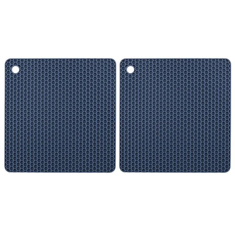 tapis silicone moderne rose gris vert olive texture nid d'abeille carré rond cuisine