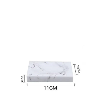 ensemble salle bain moderne marbre blanc gris brosse dents tube dentifrice gobelet distributeur savon