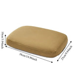 coussin marron texture douce moderne 38cm 25cm 10cm fixation polyester coton