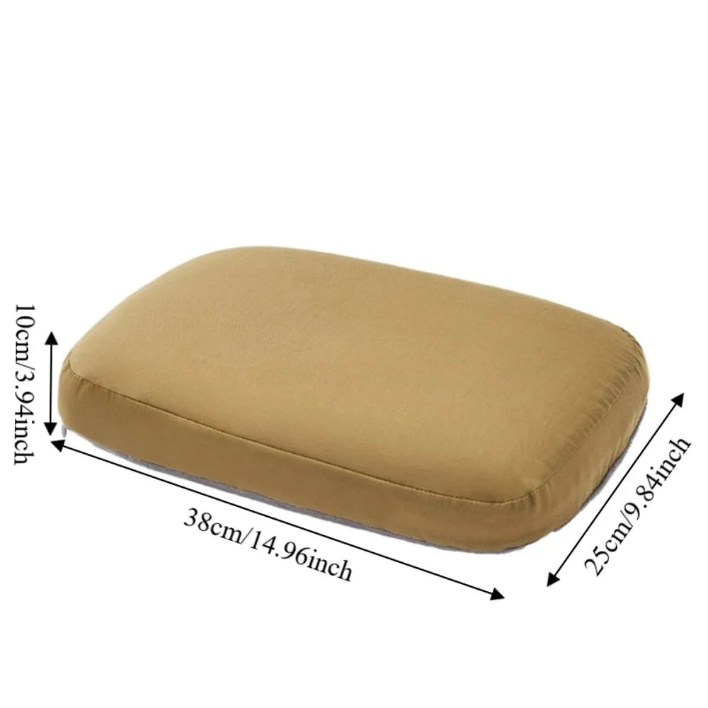 coussin marron texture douce moderne 38cm 25cm 10cm fixation polyester coton