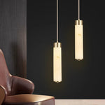 lampe suspendue marbre blanc doré moderne salon chambre étude 6000K 4000K 3000K