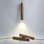 lampe suspendue bois marron minimaliste lumière blanche crème chambre salon moderne