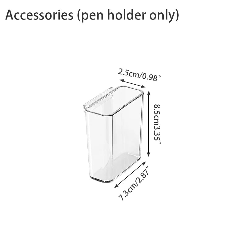 organisateur transparent moderne clips porte crayons pochettes rangement accessoires scissors horloge