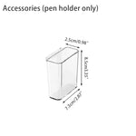 organisateur transparent moderne clips porte crayons pochettes rangement accessoires scissors horloge