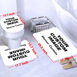 rideau douche personnalisable blanc rayures verticales moderne tapis pièces anneaux suspension polyester